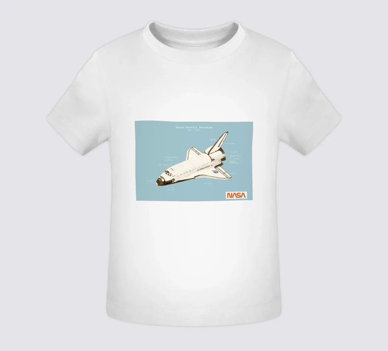 Space Shuttle Program maglietta neonato da Florent Bodart