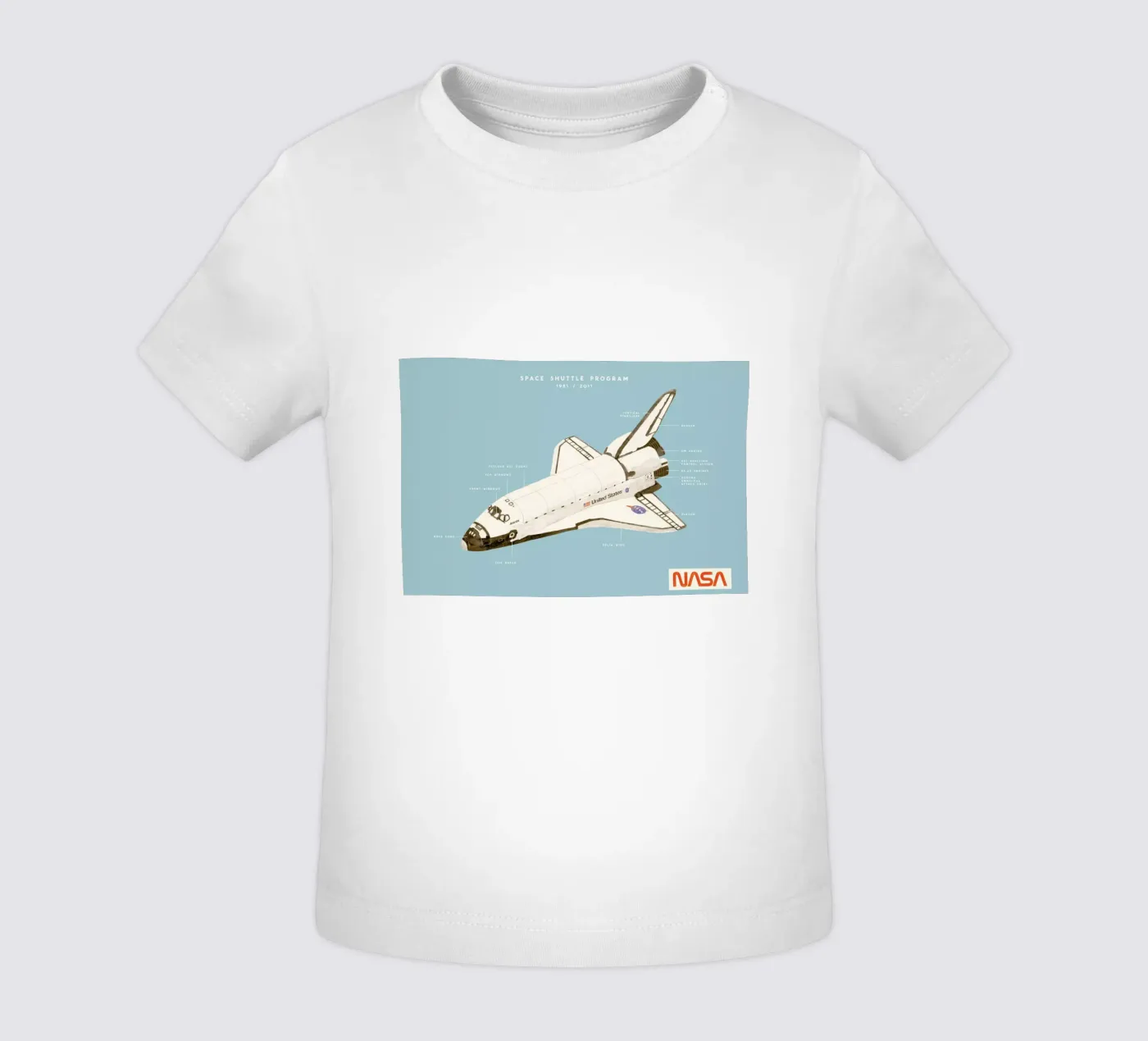 Space Shuttle Program maglietta neonato da Florent Bodart