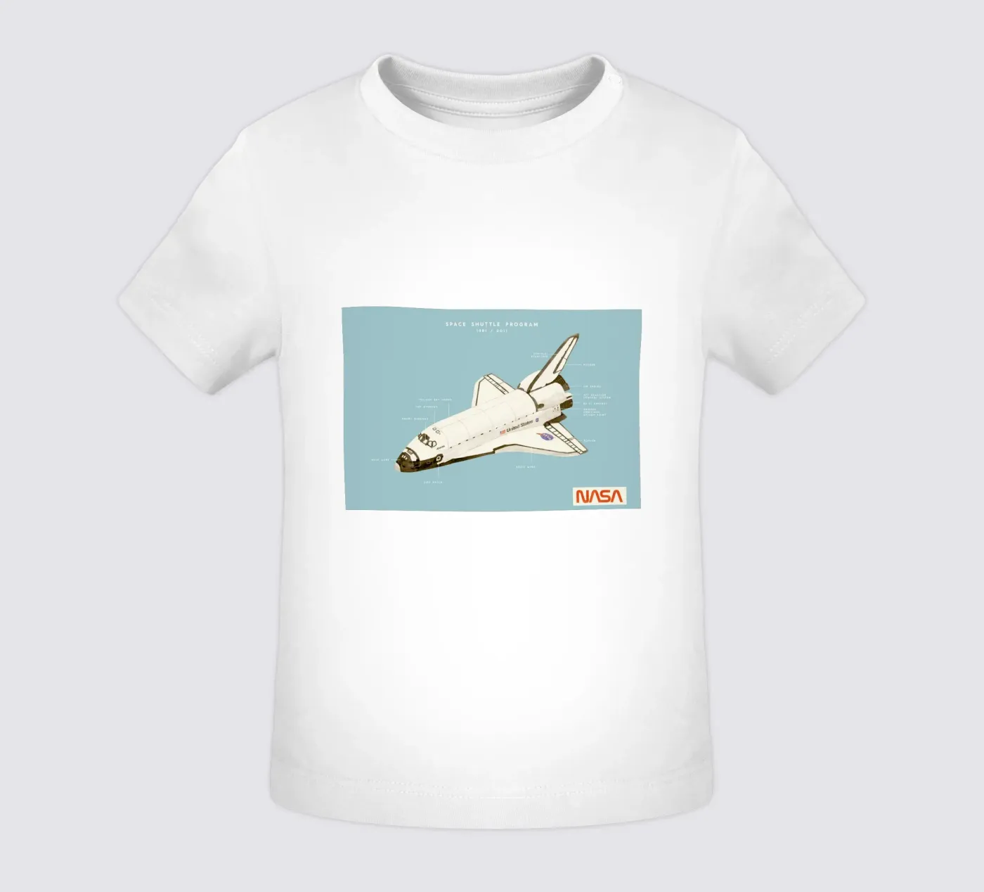 Space Shuttle Program maglietta neonato da Florent Bodart