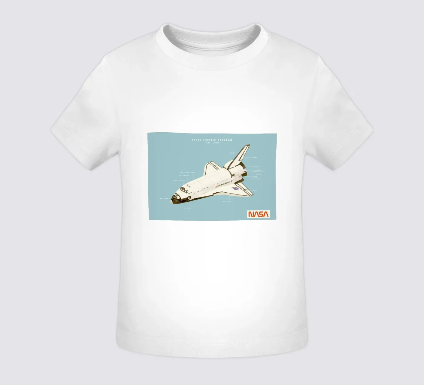 Space Shuttle Program maglietta neonato da Florent Bodart