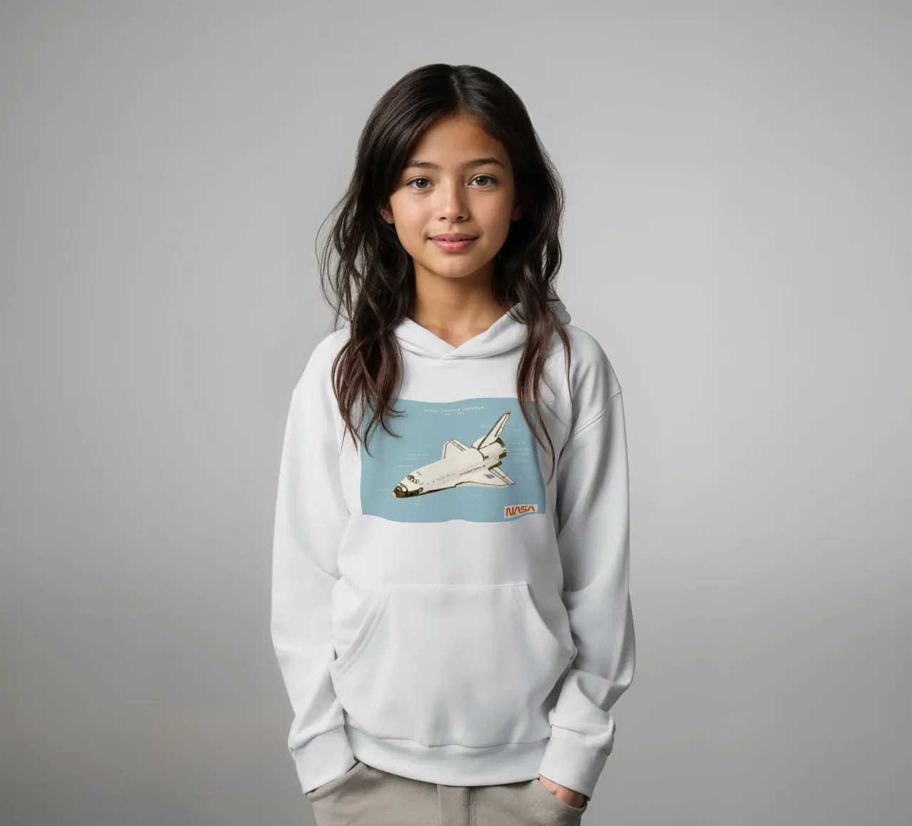 Space Shuttle Program kinder hoodie van Florent Bodart