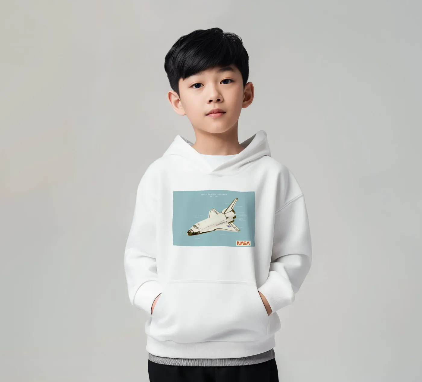 Space Shuttle Program kinder hoodie van Florent Bodart