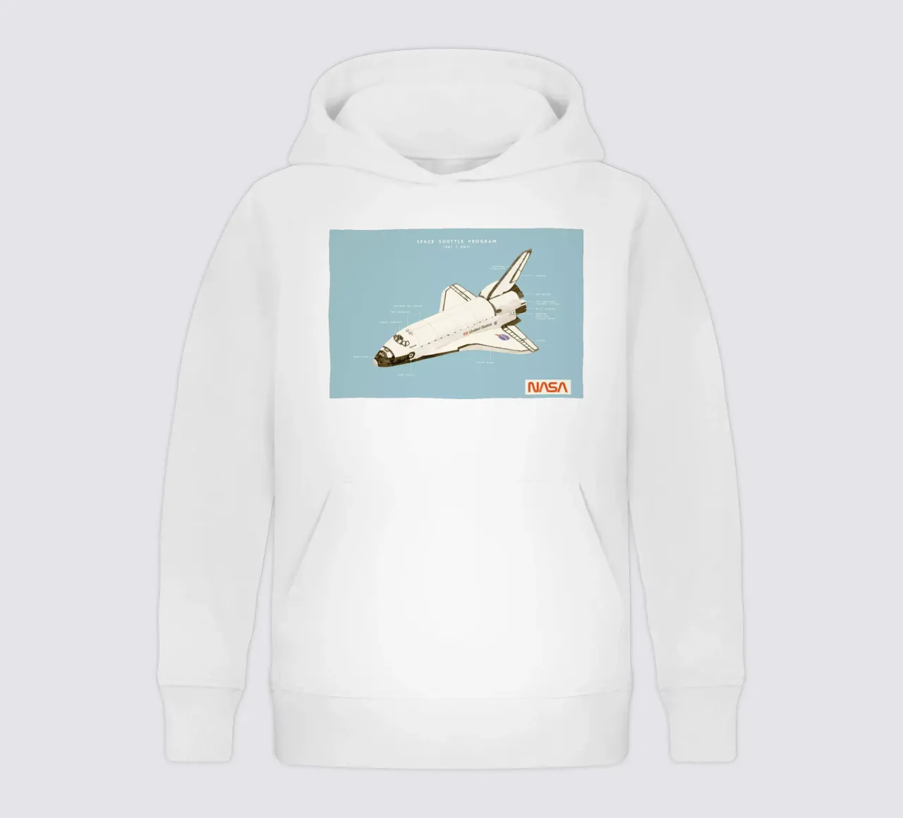 Space Shuttle Program kinder hoodie van Florent Bodart
