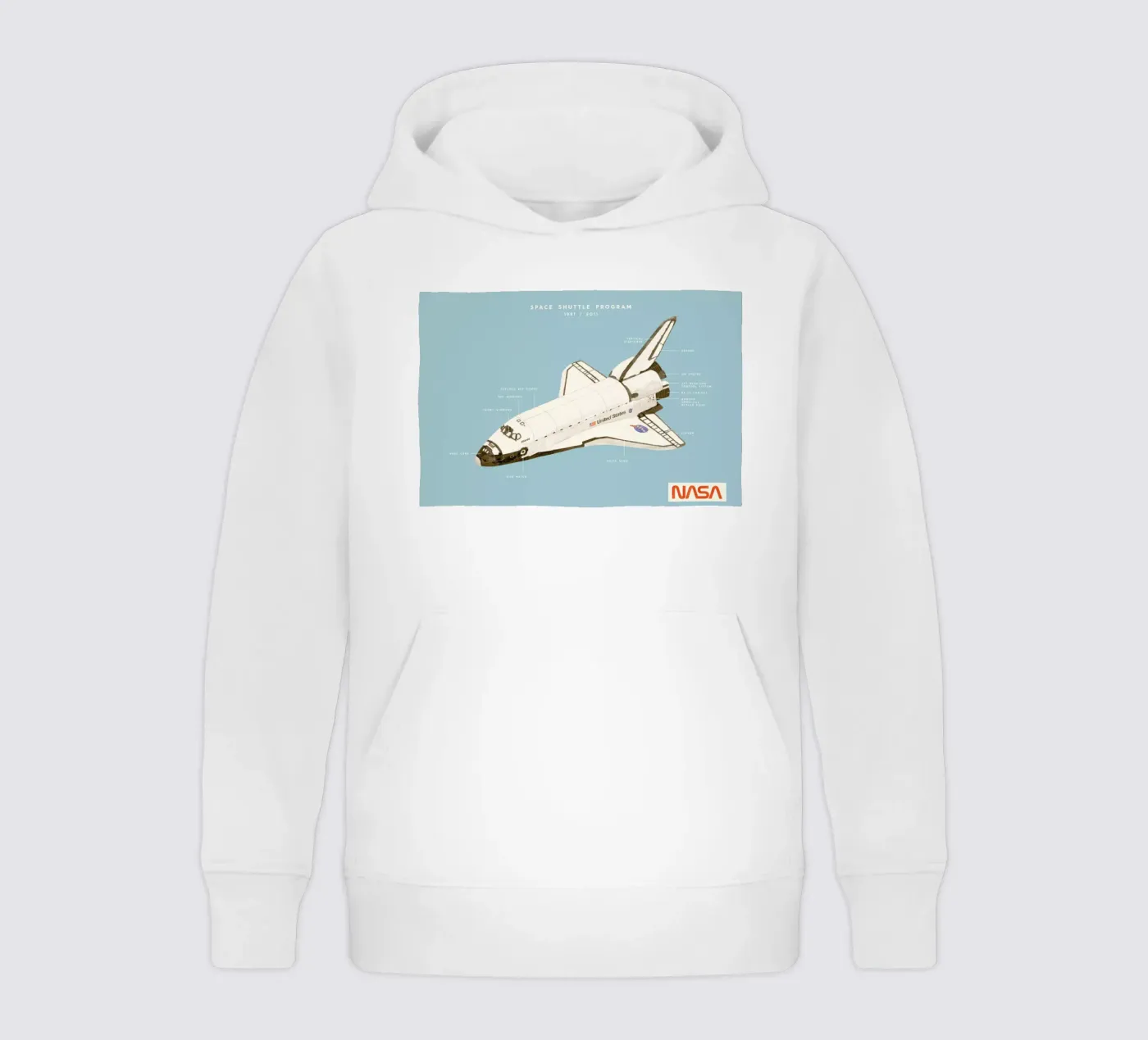 Space Shuttle Program kinder hoodie van Florent Bodart
