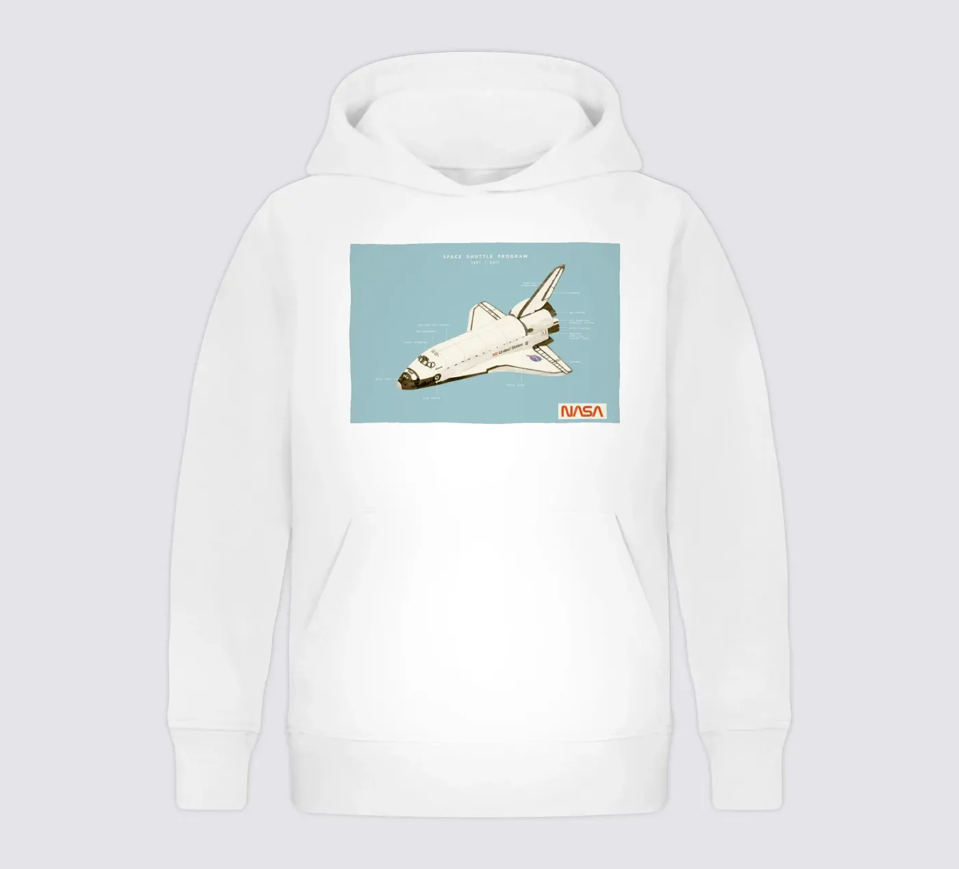 Space Shuttle Program kinder hoodie van Florent Bodart