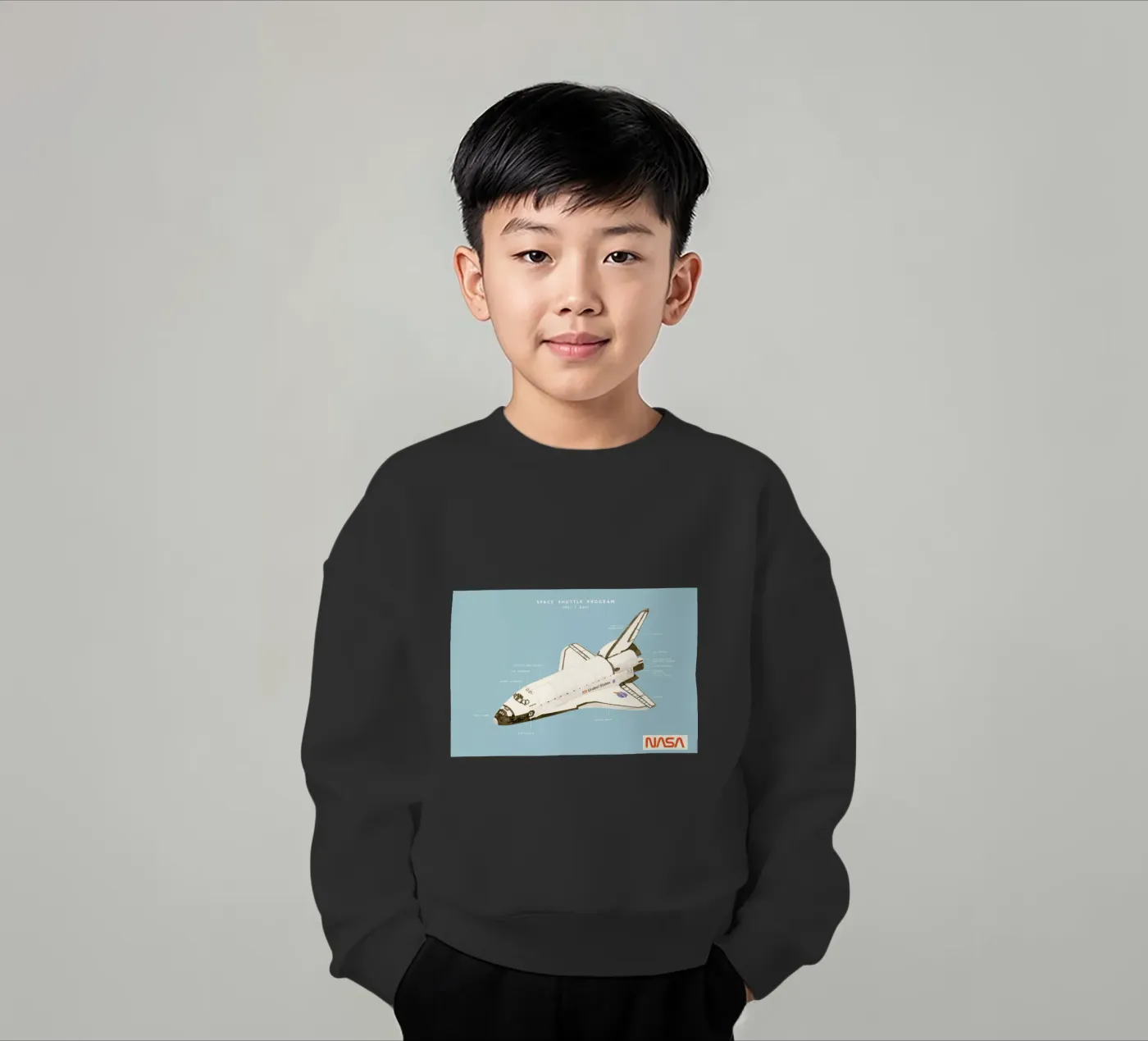 Space Shuttle Program kinder sweatshirt van Florent Bodart