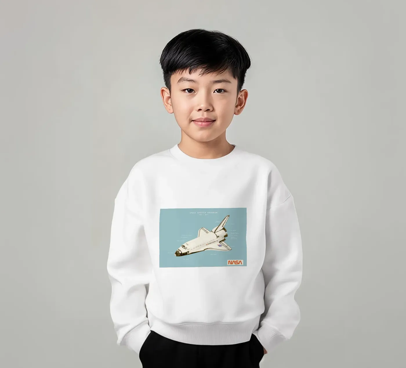 Space Shuttle Program kinder sweatshirt van Florent Bodart