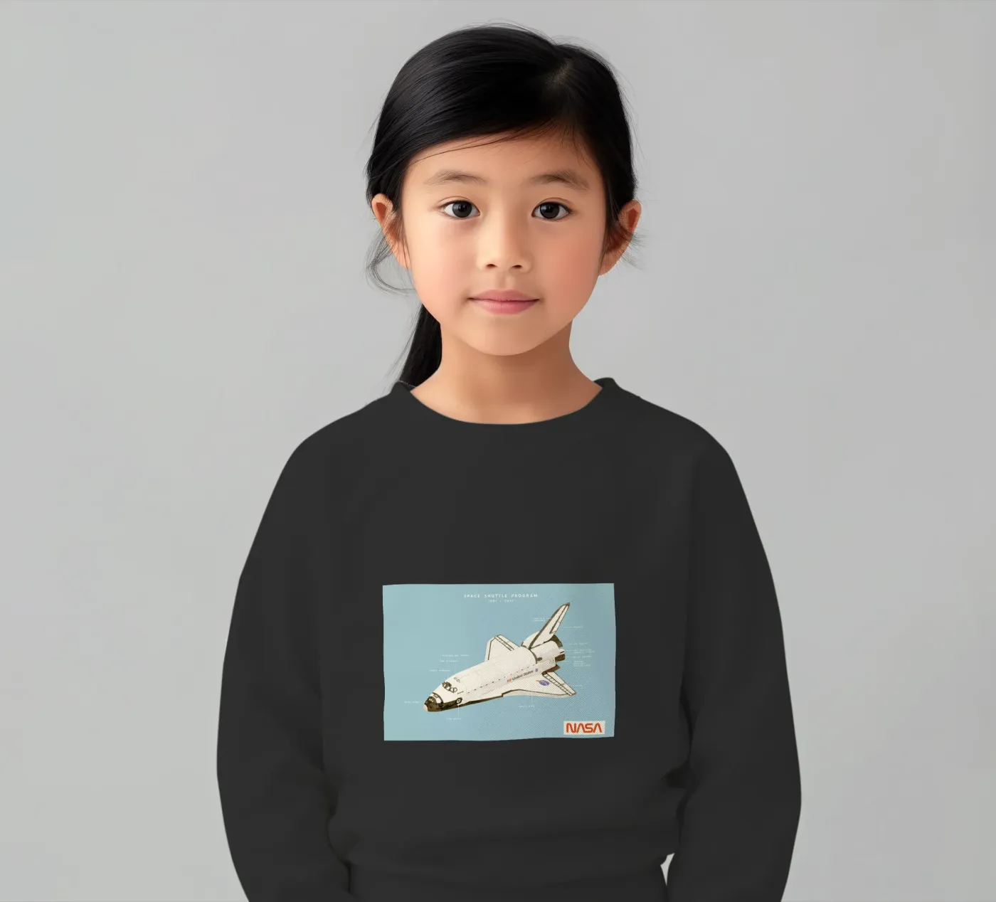 Space Shuttle Program kinder sweatshirt van Florent Bodart