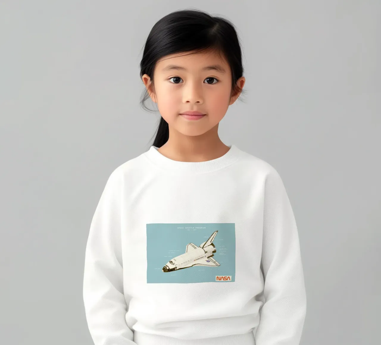 Space Shuttle Program sudadera para niño de Florent Bodart
