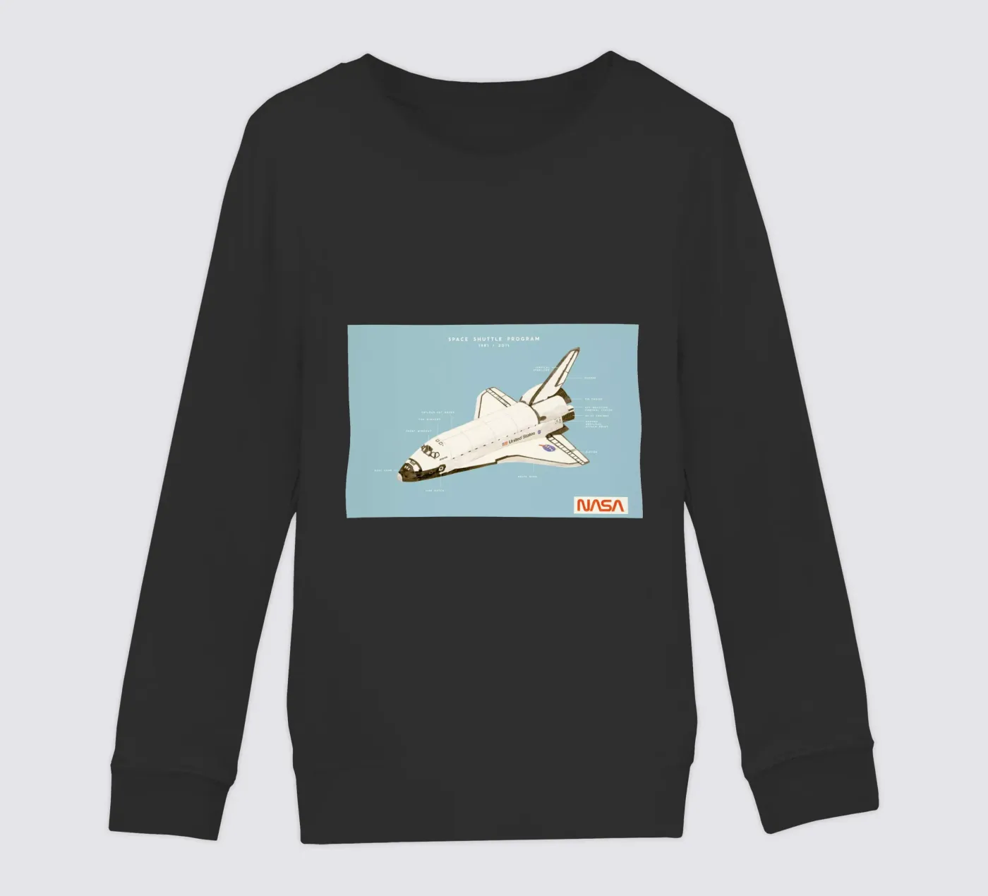 Space Shuttle Program kinder sweatshirt van Florent Bodart