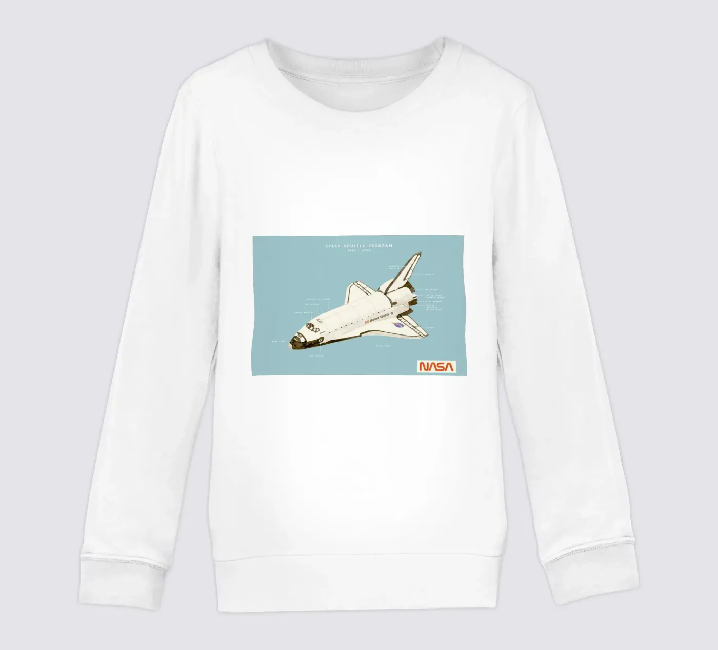 Space Shuttle Program kinder sweatshirt van Florent Bodart