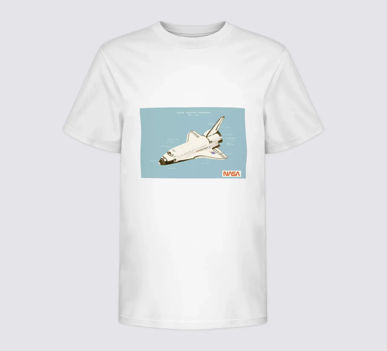 Space Shuttle Program Kinder T-Shirt von Florent Bodart
