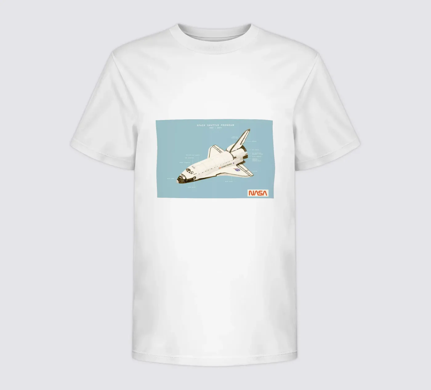 Space Shuttle Program kinder t-shirt van Florent Bodart