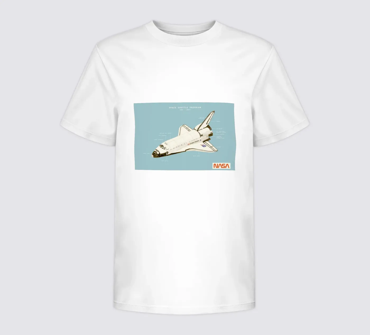 Space Shuttle Program kinder t-shirt van Florent Bodart