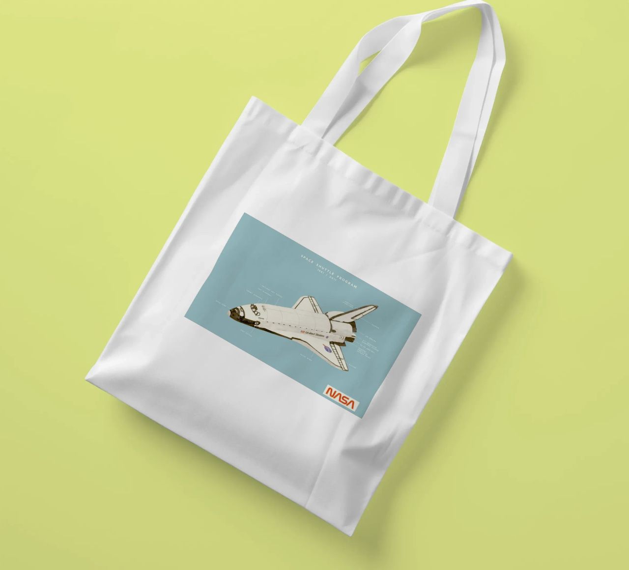 Space Shuttle Program borsa in juta da Florent Bodart