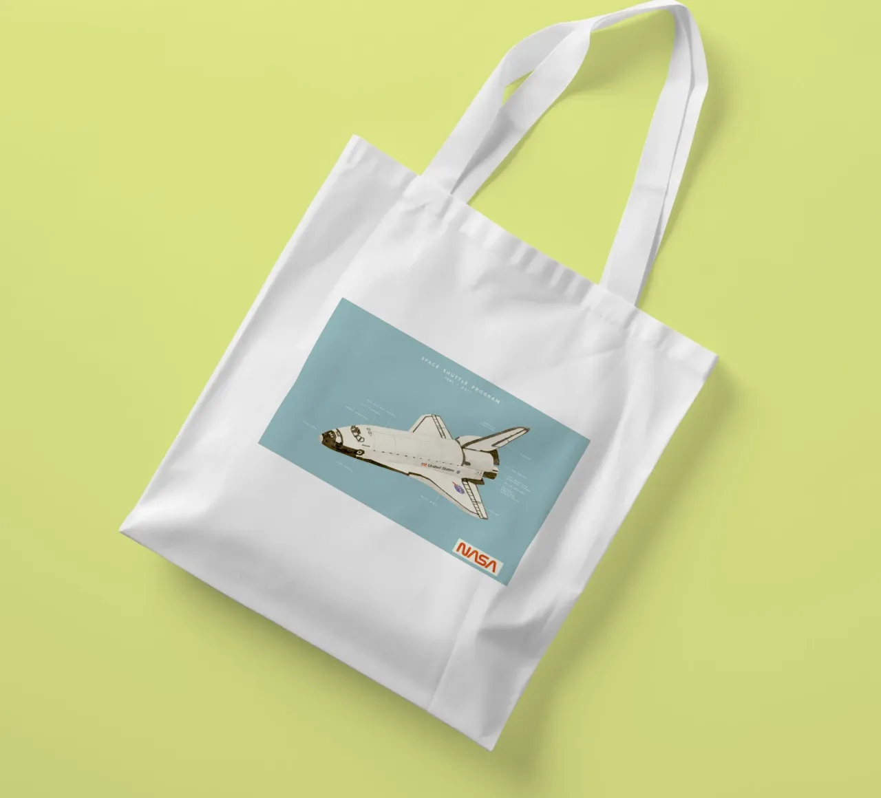 Space Shuttle Program borsa in juta da Florent Bodart