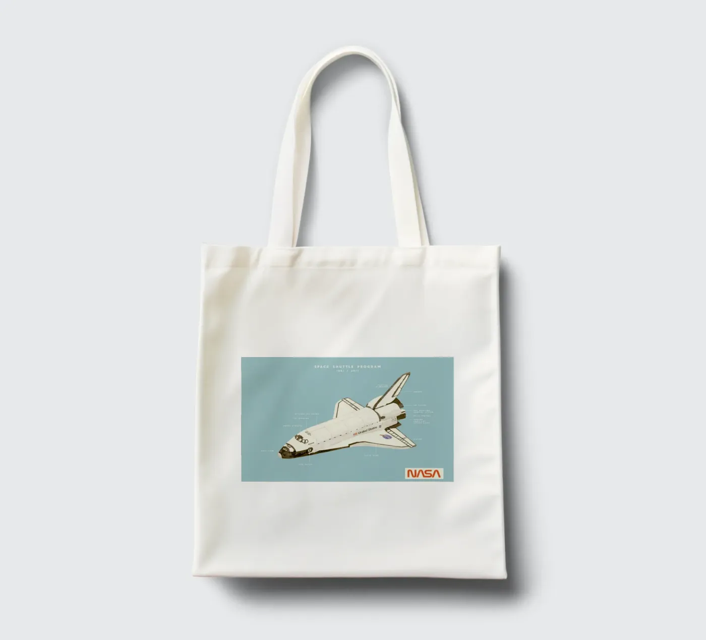 Space Shuttle Program jute draagtas van Florent Bodart