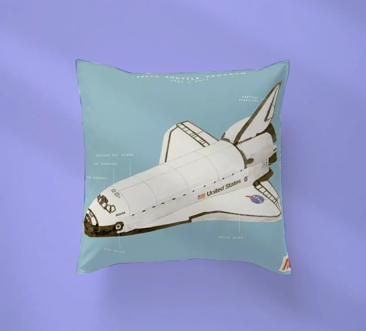 Space Shuttle Program cuscino da Florent Bodart