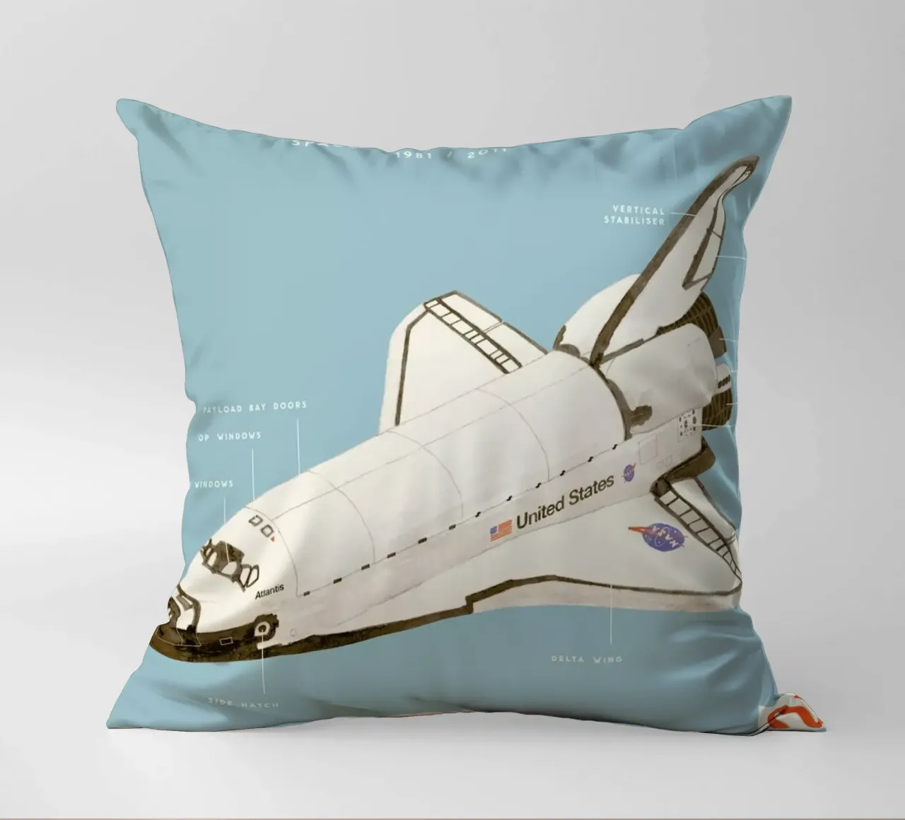 Space Shuttle Program cojín de Florent Bodart