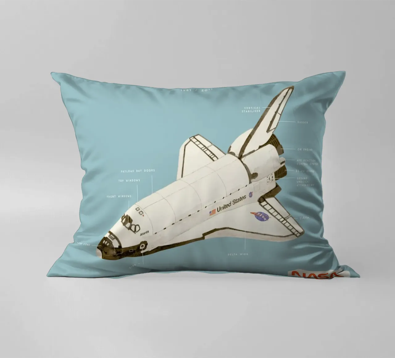 Space Shuttle Program cuscino da Florent Bodart
