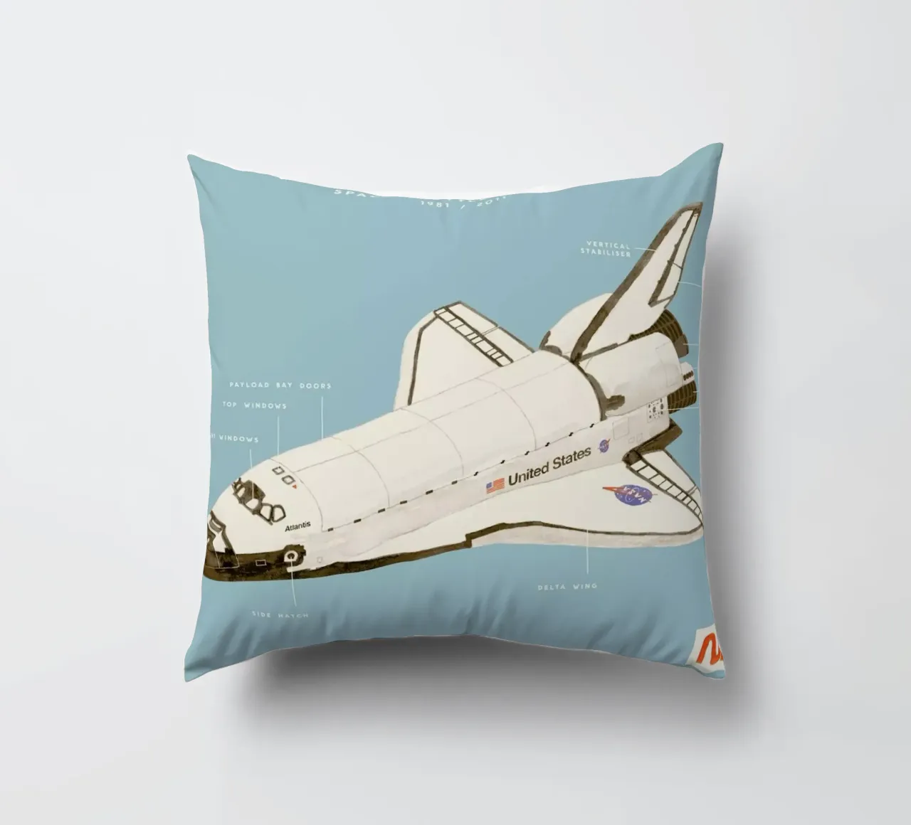 Space Shuttle Program cuscino da Florent Bodart