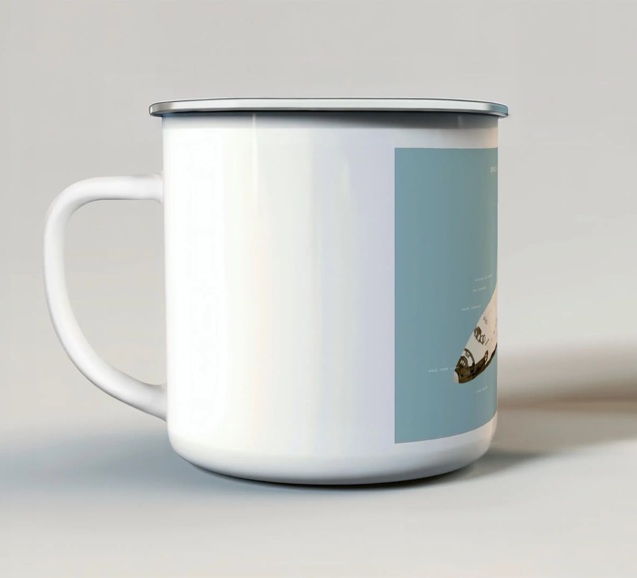 Space Shuttle Program tazza in smalto da Florent Bodart