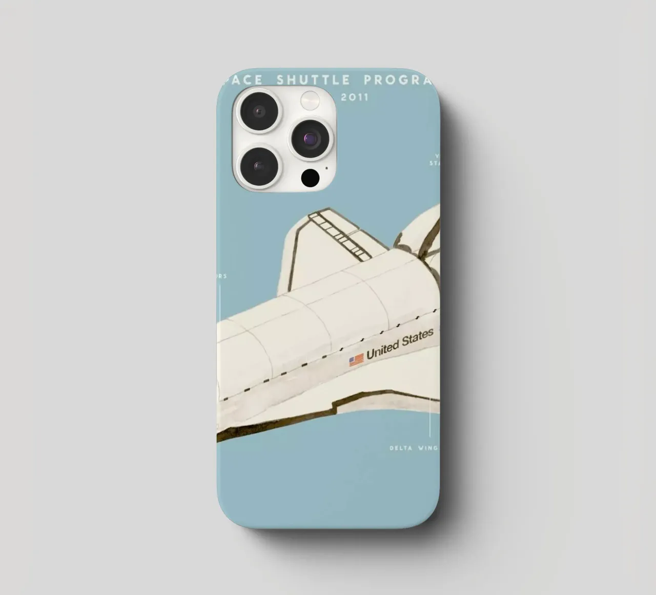 Space Shuttle Program iPhone Hülle von Florent Bodart