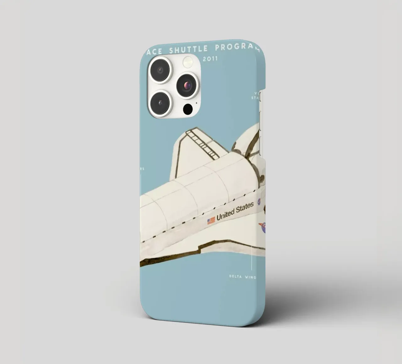Space Shuttle Program iPhone Hülle von Florent Bodart