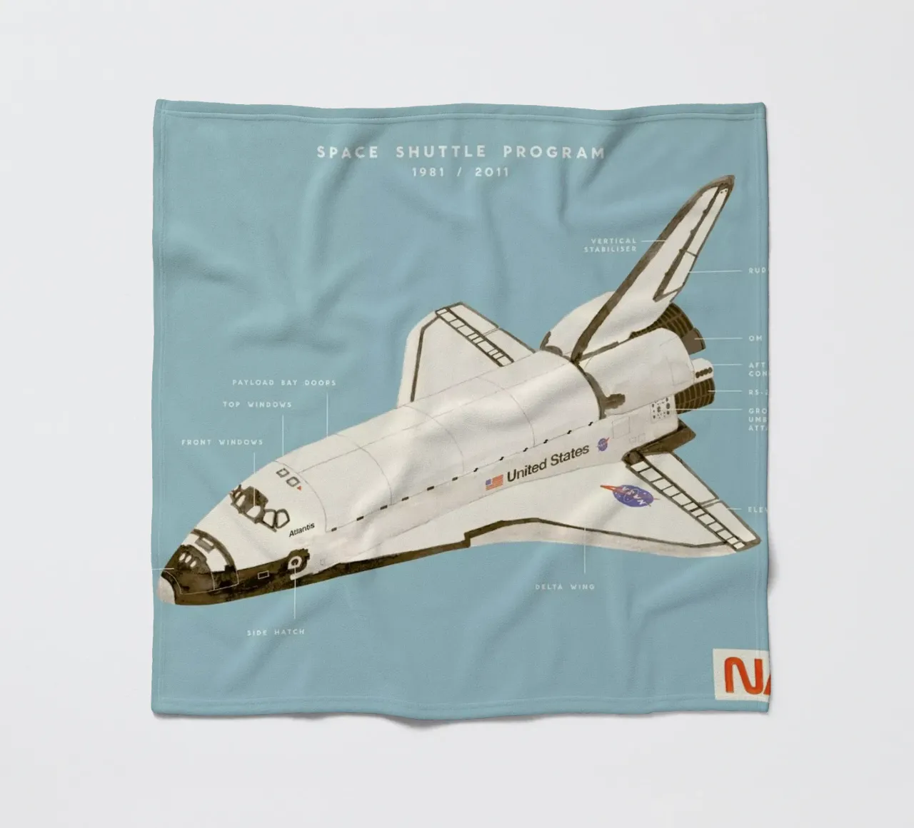 Space Shuttle Program coperta in pile da Florent Bodart