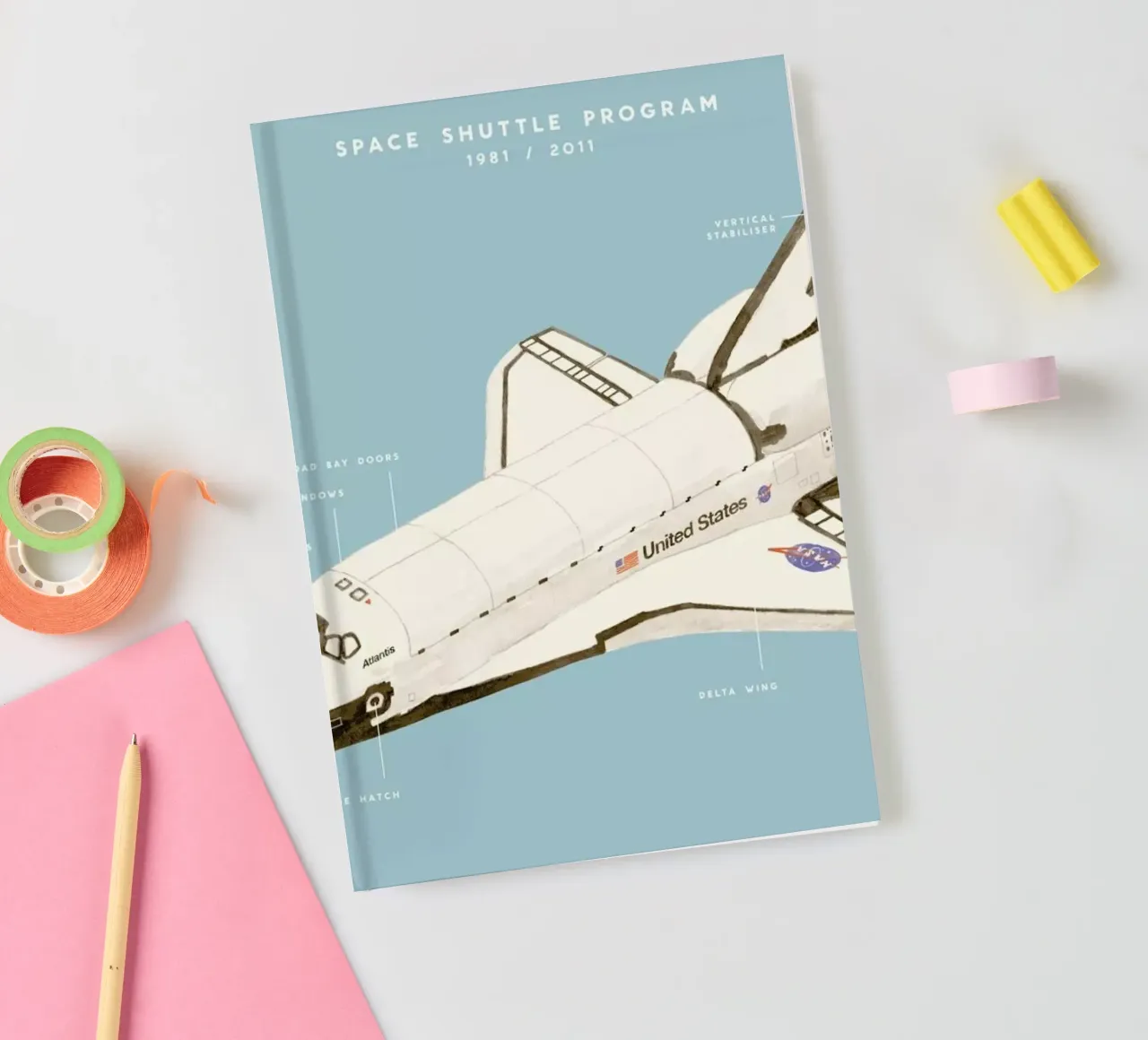 Space Shuttle Program notebook by Florent Bodart