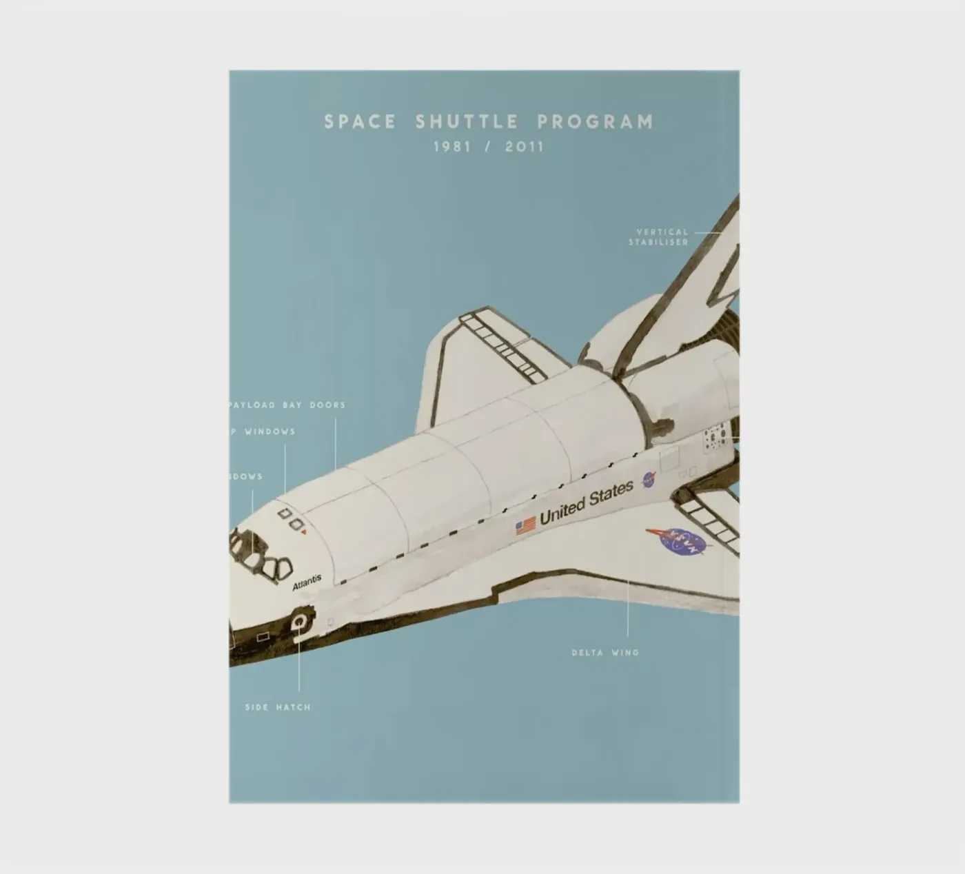 Space Shuttle Program notebook by Florent Bodart