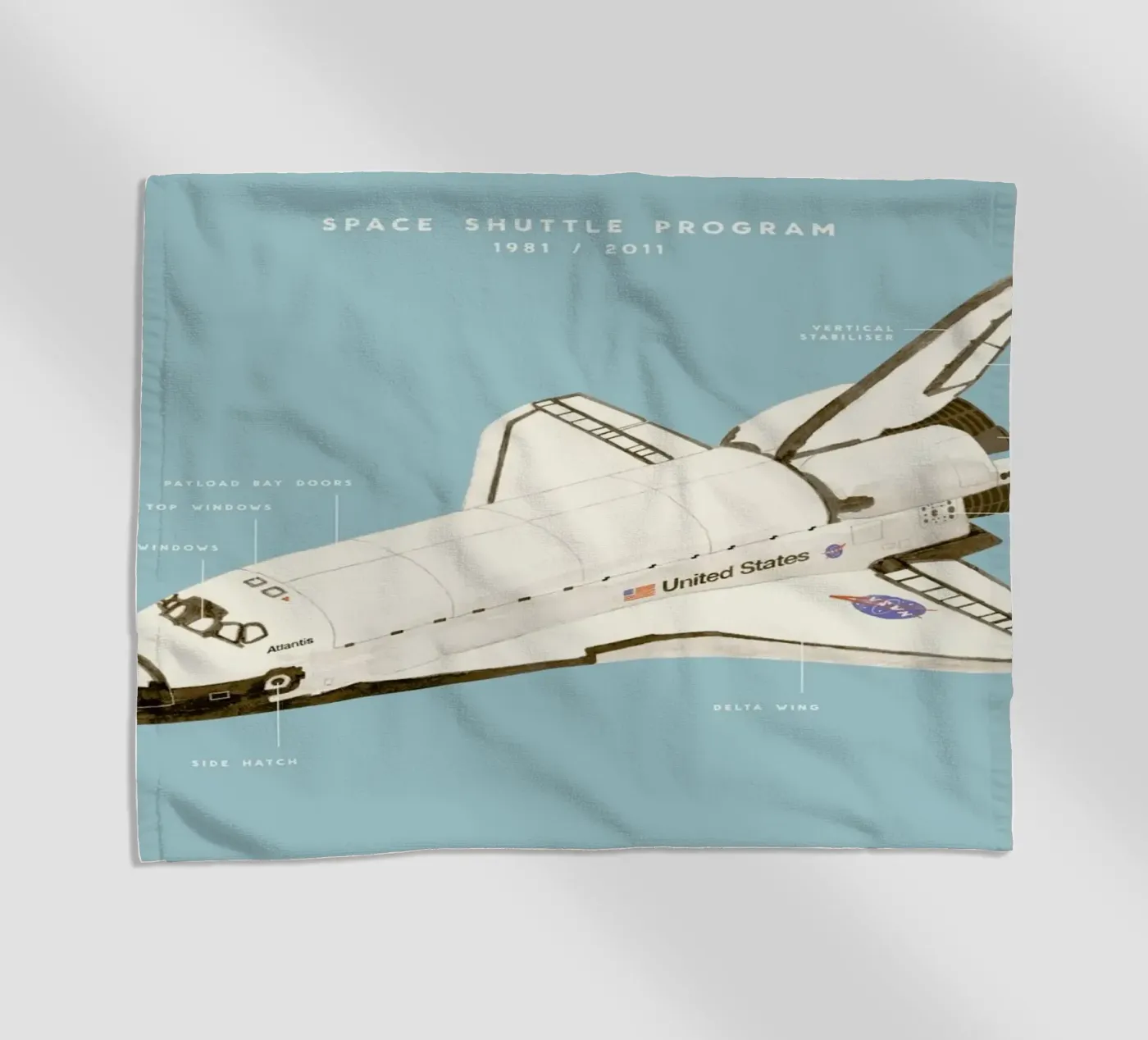 Space Shuttle Program Strandtuch von Florent Bodart
