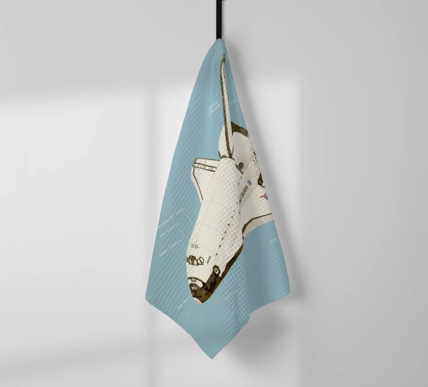Space Shuttle Program Geschirrtuch von Florent Bodart