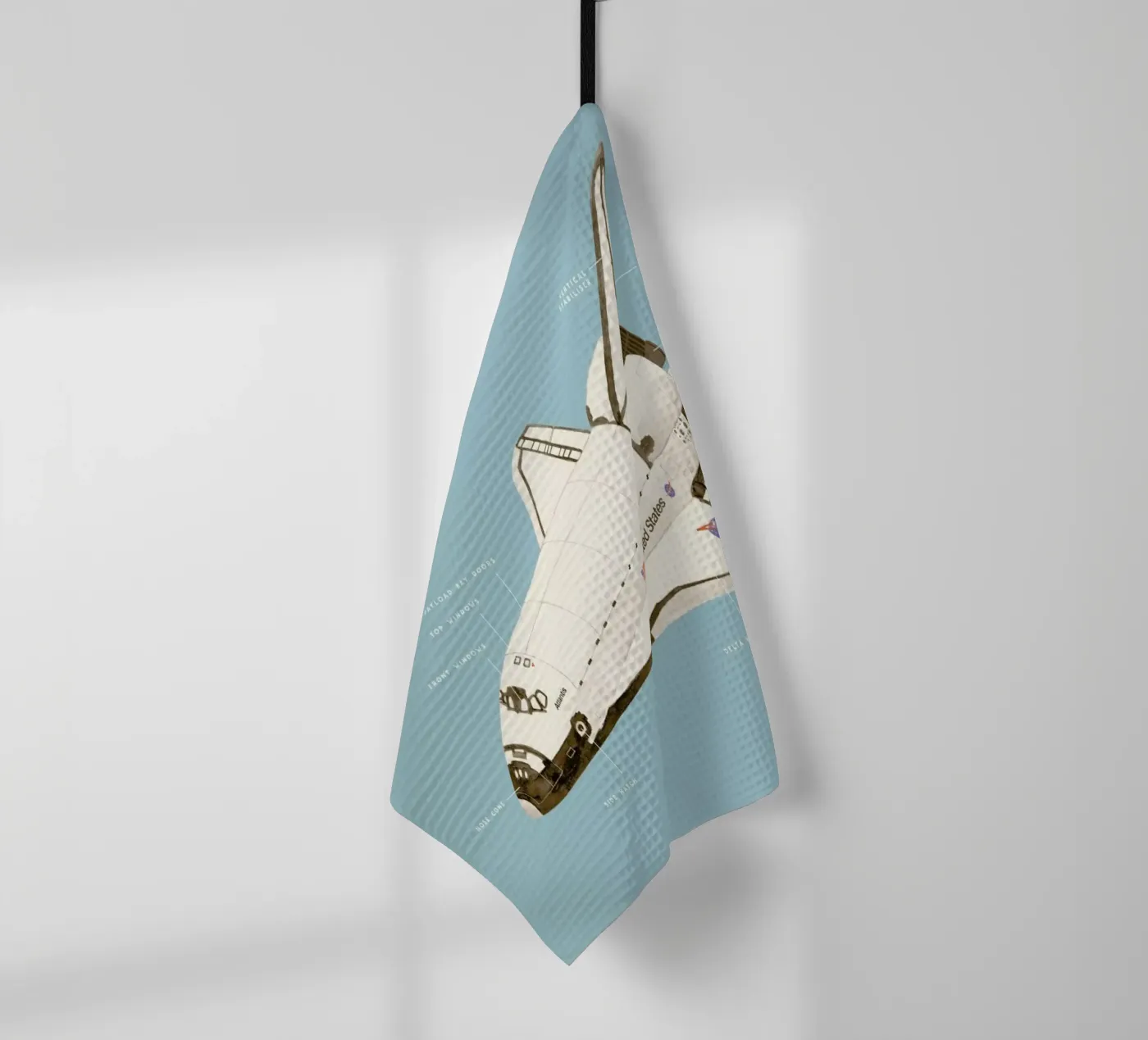 Space Shuttle Program Geschirrtuch von Florent Bodart