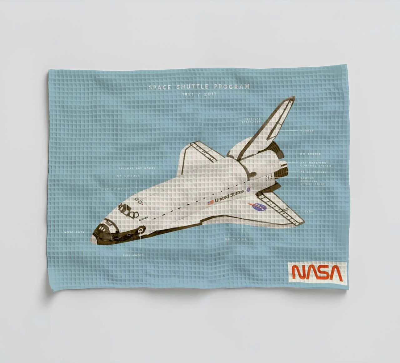 Space Shuttle Program canovaccio da cucina da Florent Bodart