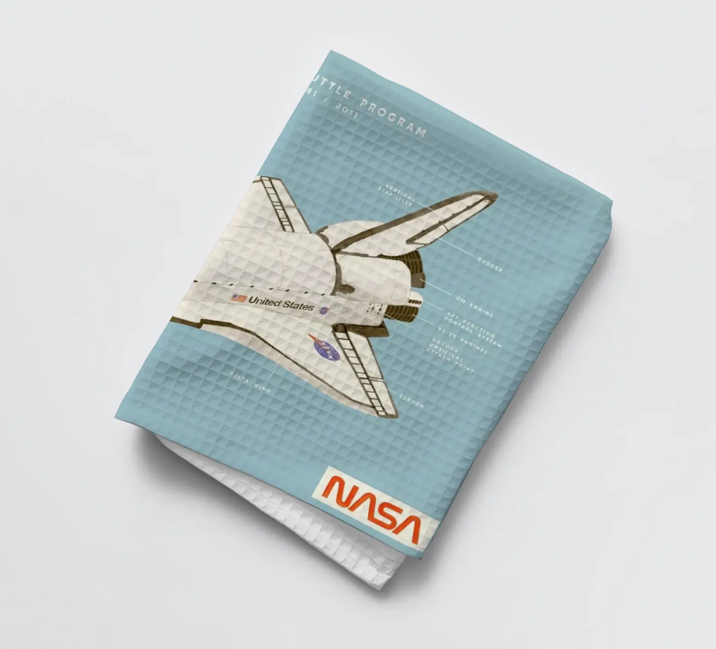 Space Shuttle Program Geschirrtuch von Florent Bodart