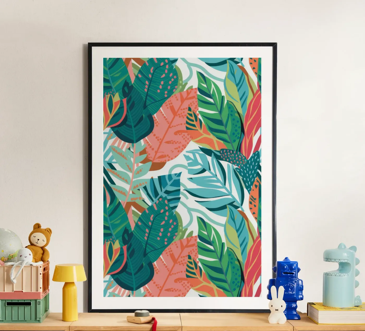 Menta, corallo e tropici poster da Grande Serene