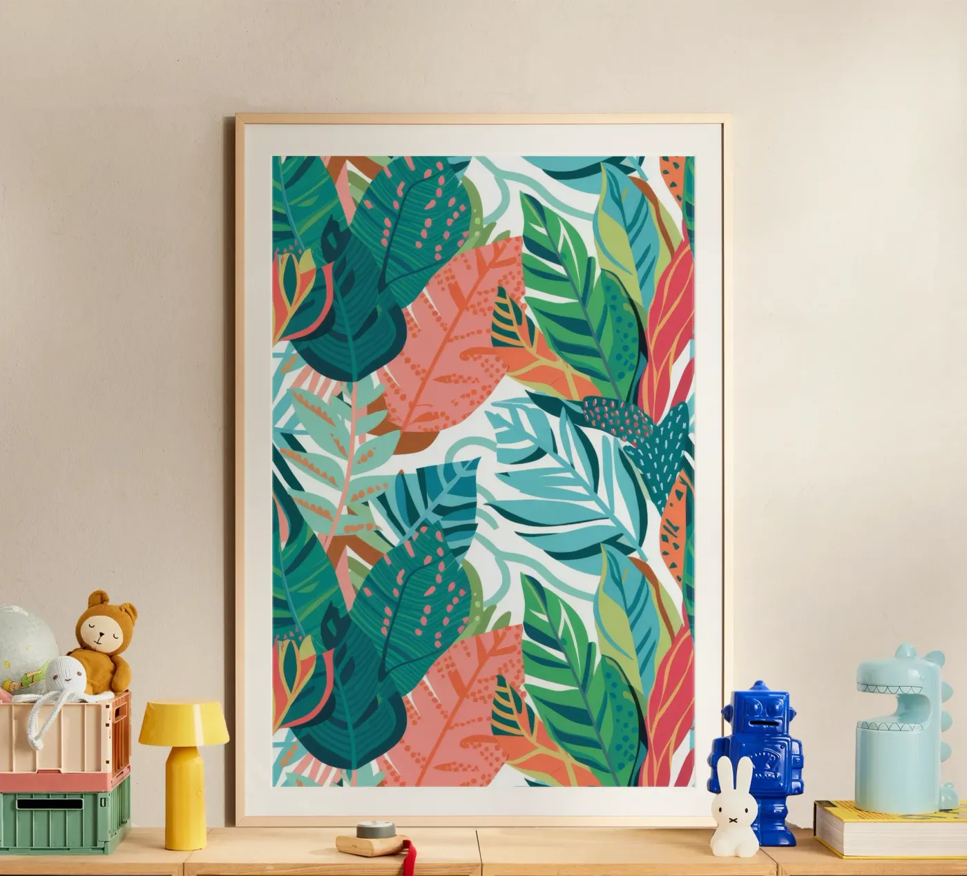 Menta, corallo e tropici poster da Grande Serene