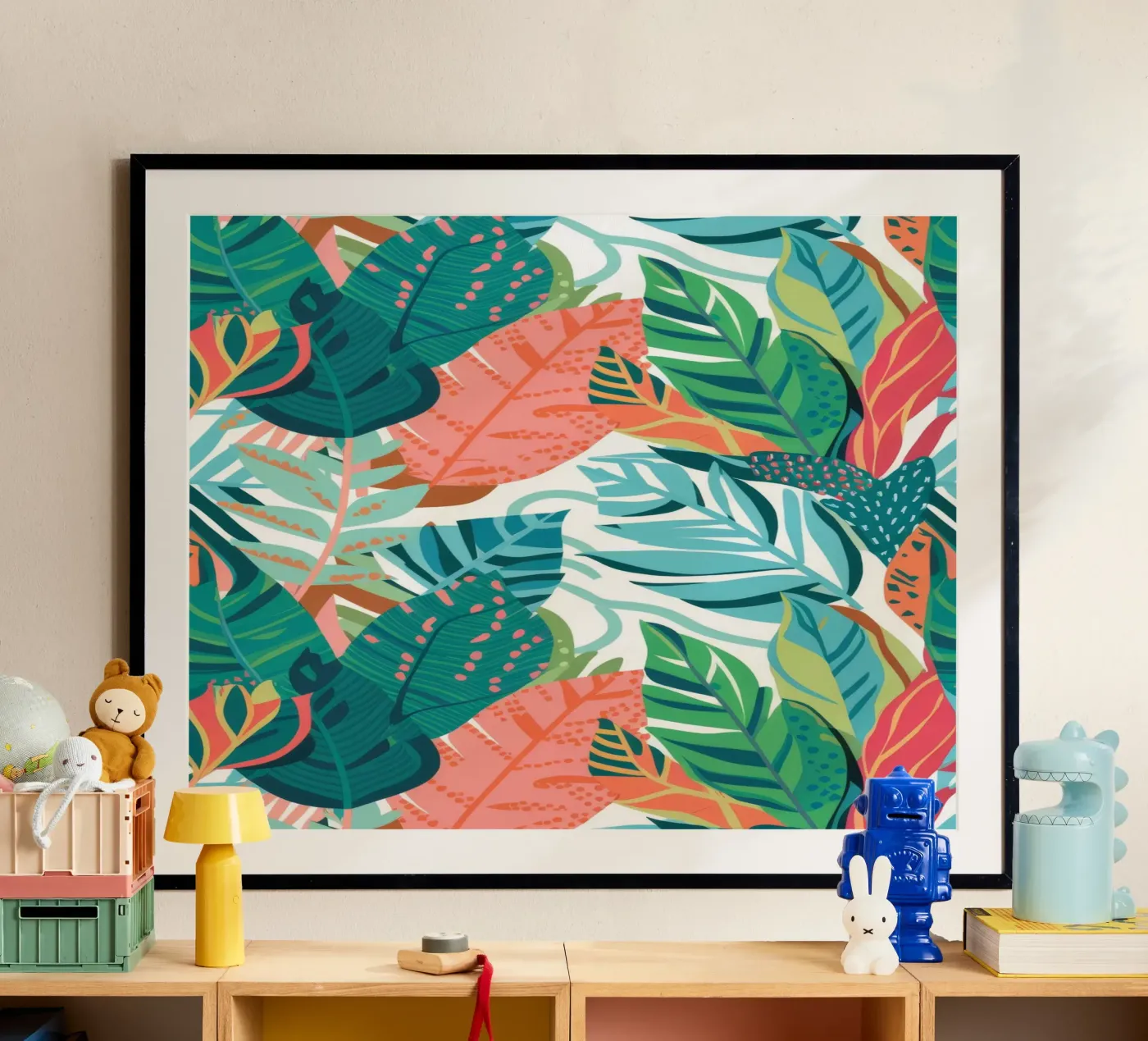 Menta, corallo e tropici poster da Grande Serene