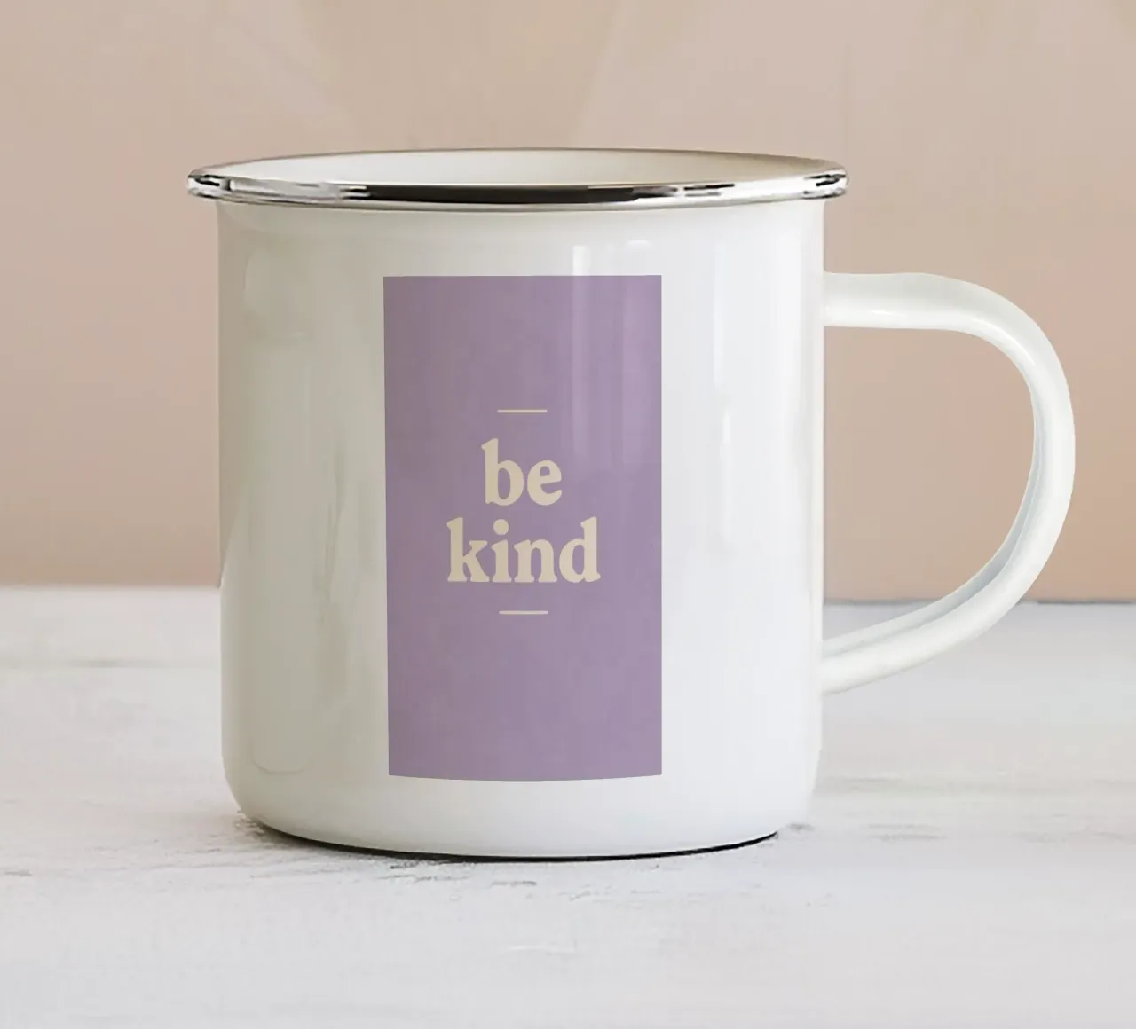 Be Kind (Purple) tazza in smalto da treechild