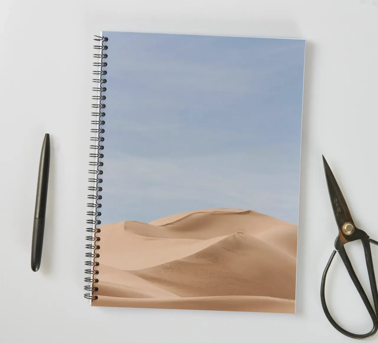 Sand dunes in the Sahara desert spiral notebook by photolovers