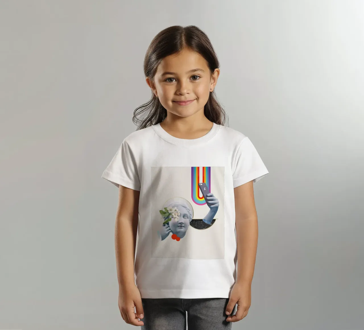 Selfie della dea greca t-shirt bambini da 83oranges