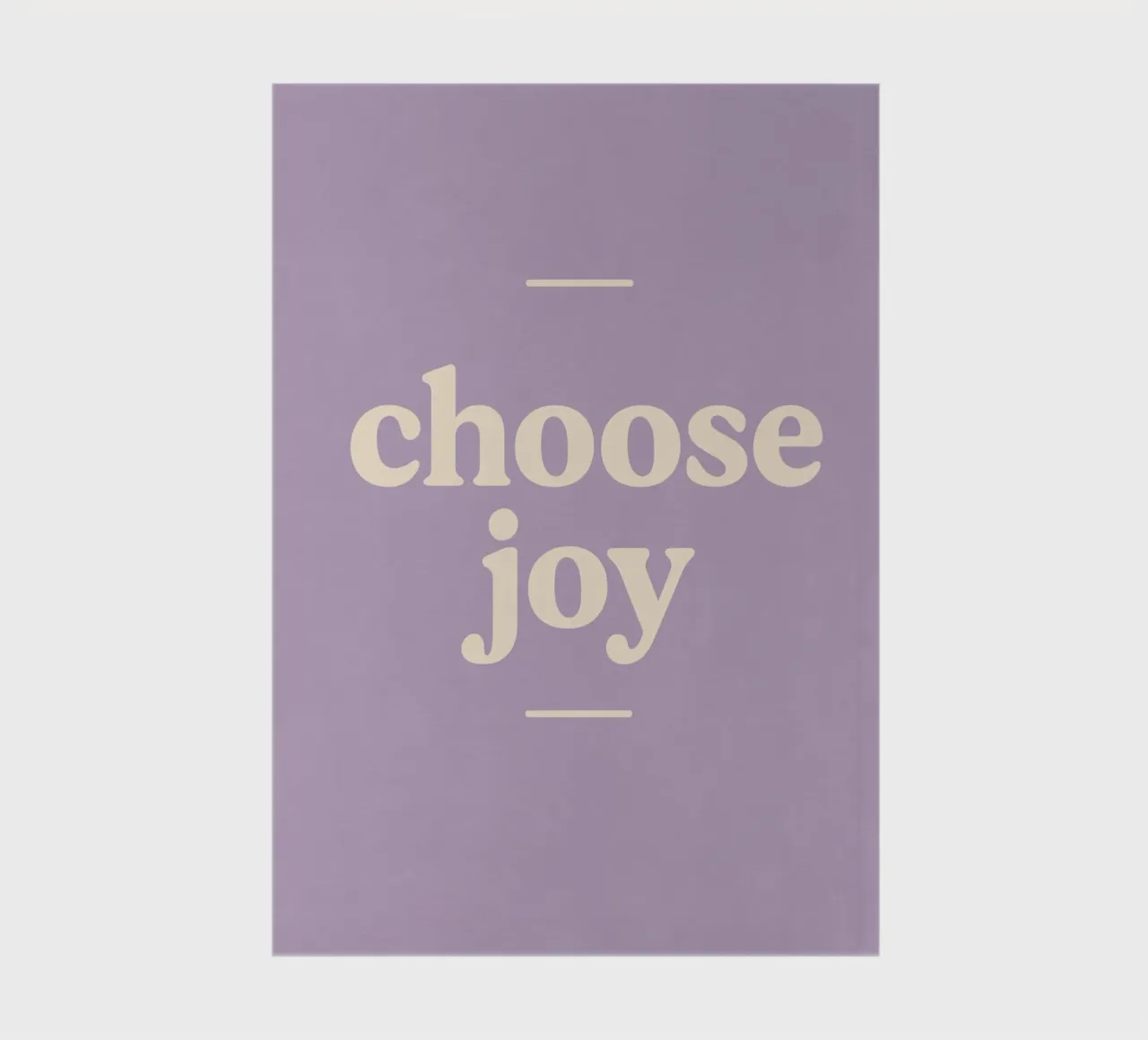 Choose Joy (Purple) diario da treechild