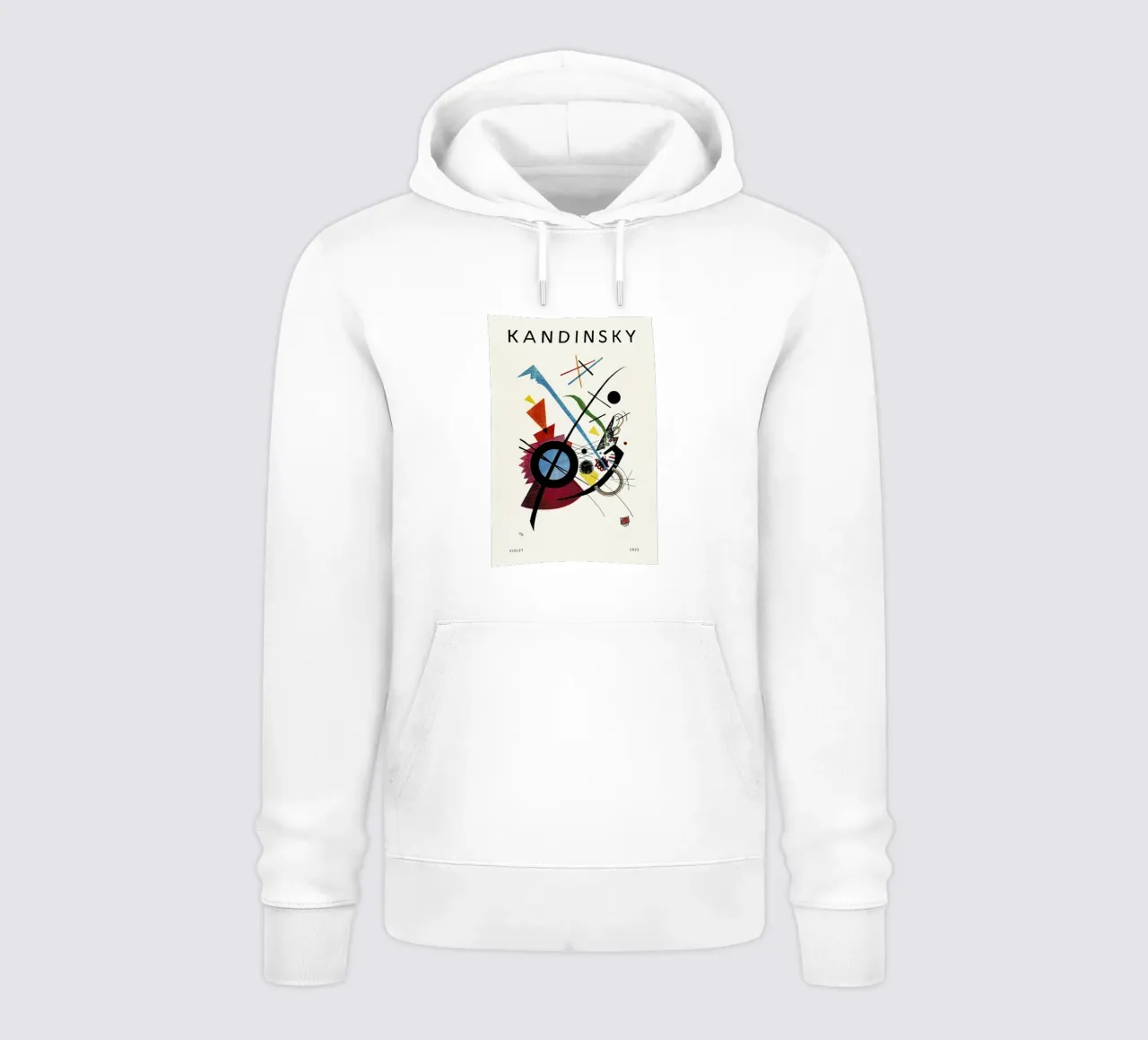 Kandinsky - Violet felpa con cappuccio da Vintage by JUNIQE