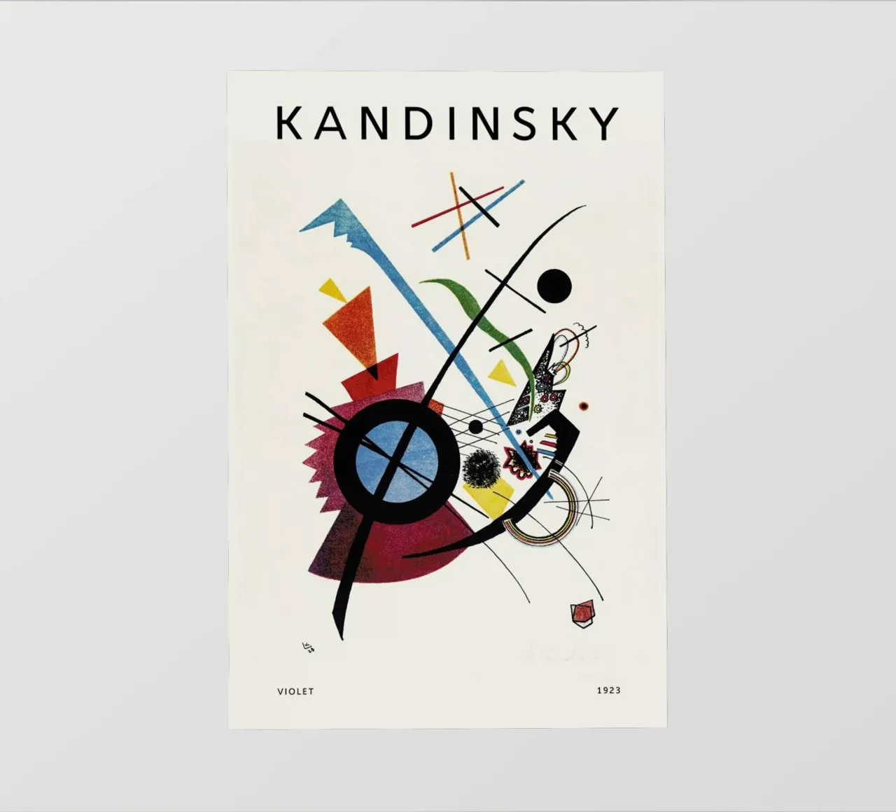 Kandinsky - Violet telo in pvc da Vintage by JUNIQE