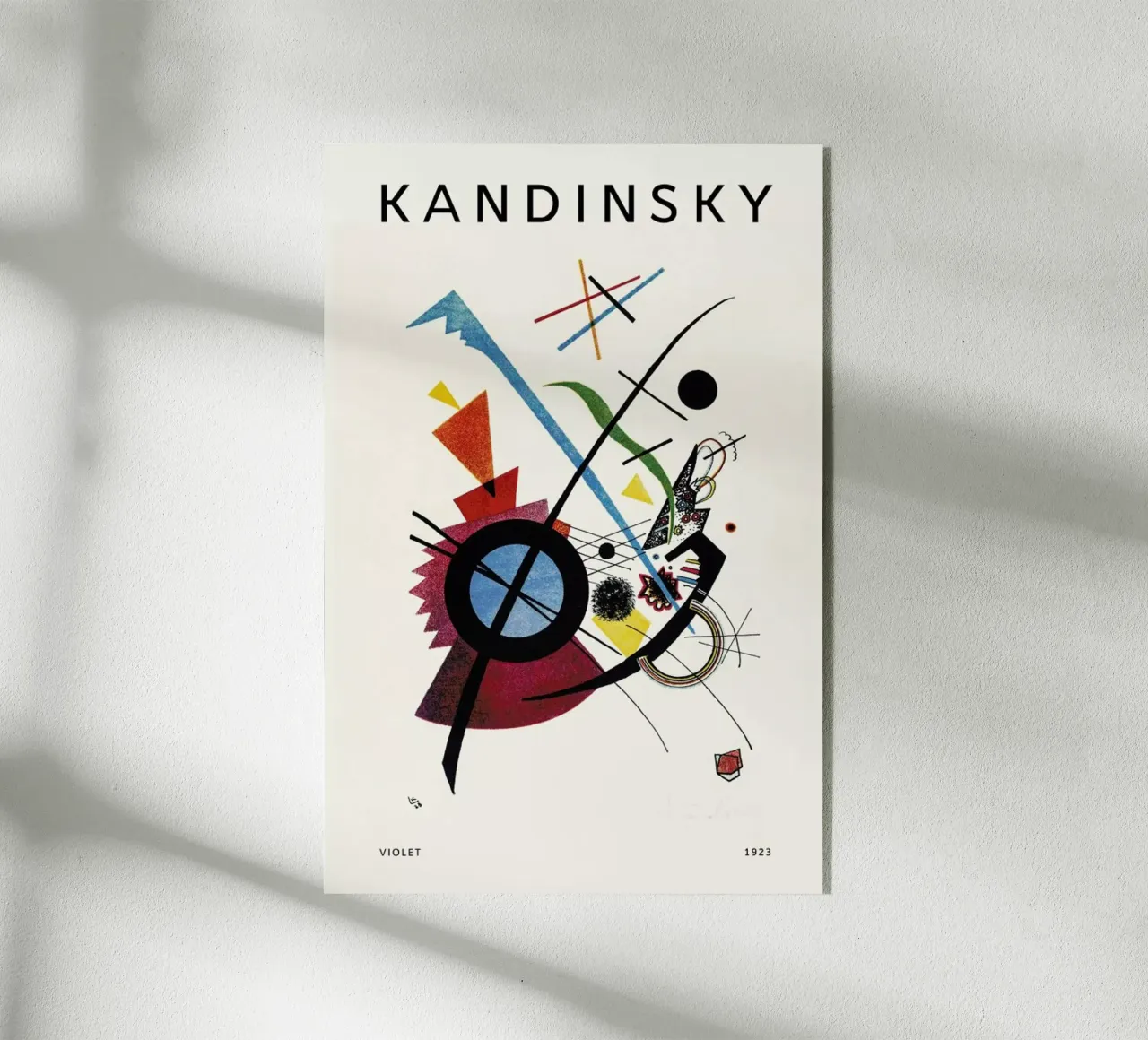 Kandinsky - Violet plexiglass da Vintage by JUNIQE