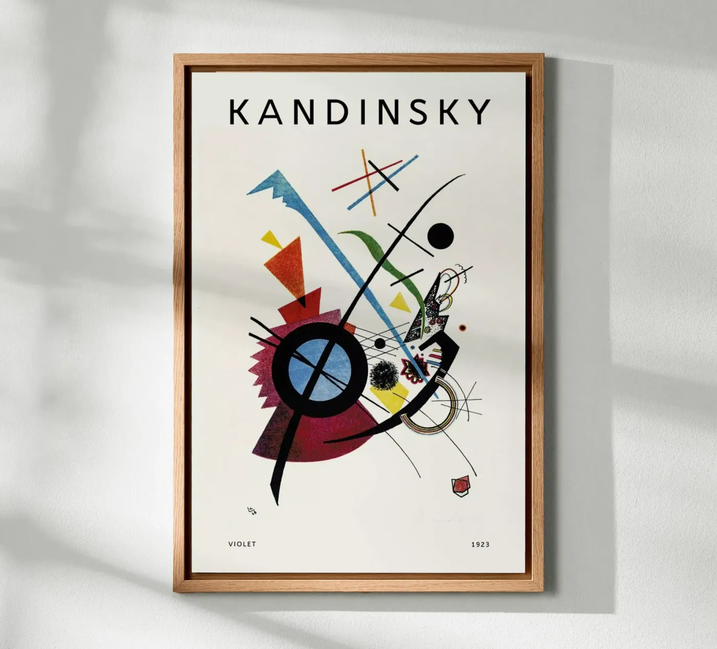 Kandinsky - Violet forex plate by Vintage by JUNIQE