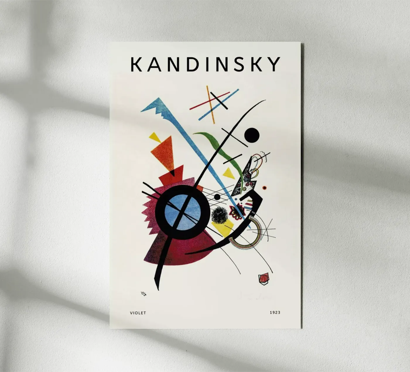 Kandinsky - Violet forex plate by Vintage by JUNIQE
