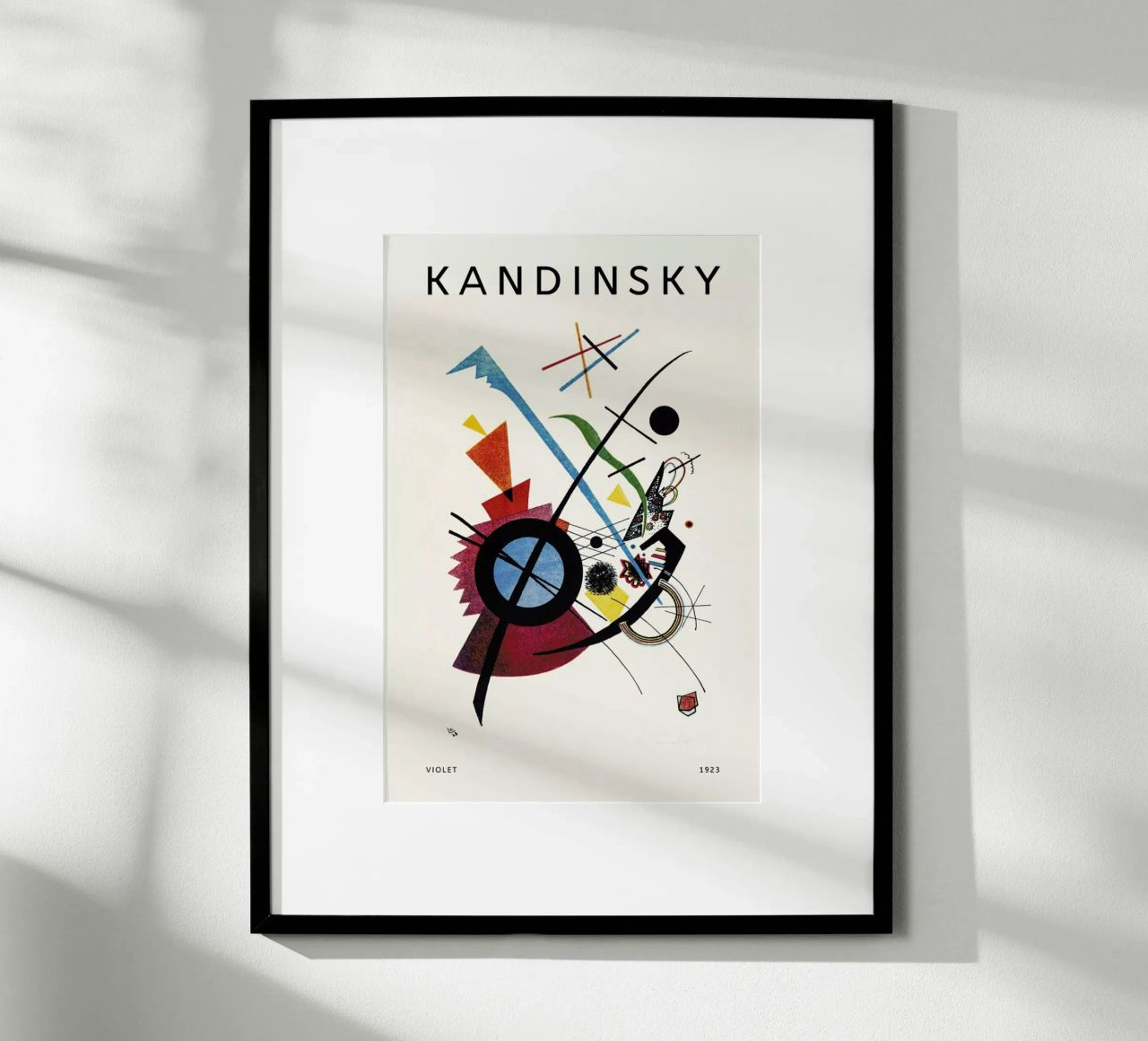 Kandinsky - Violet poster van Vintage by JUNIQE