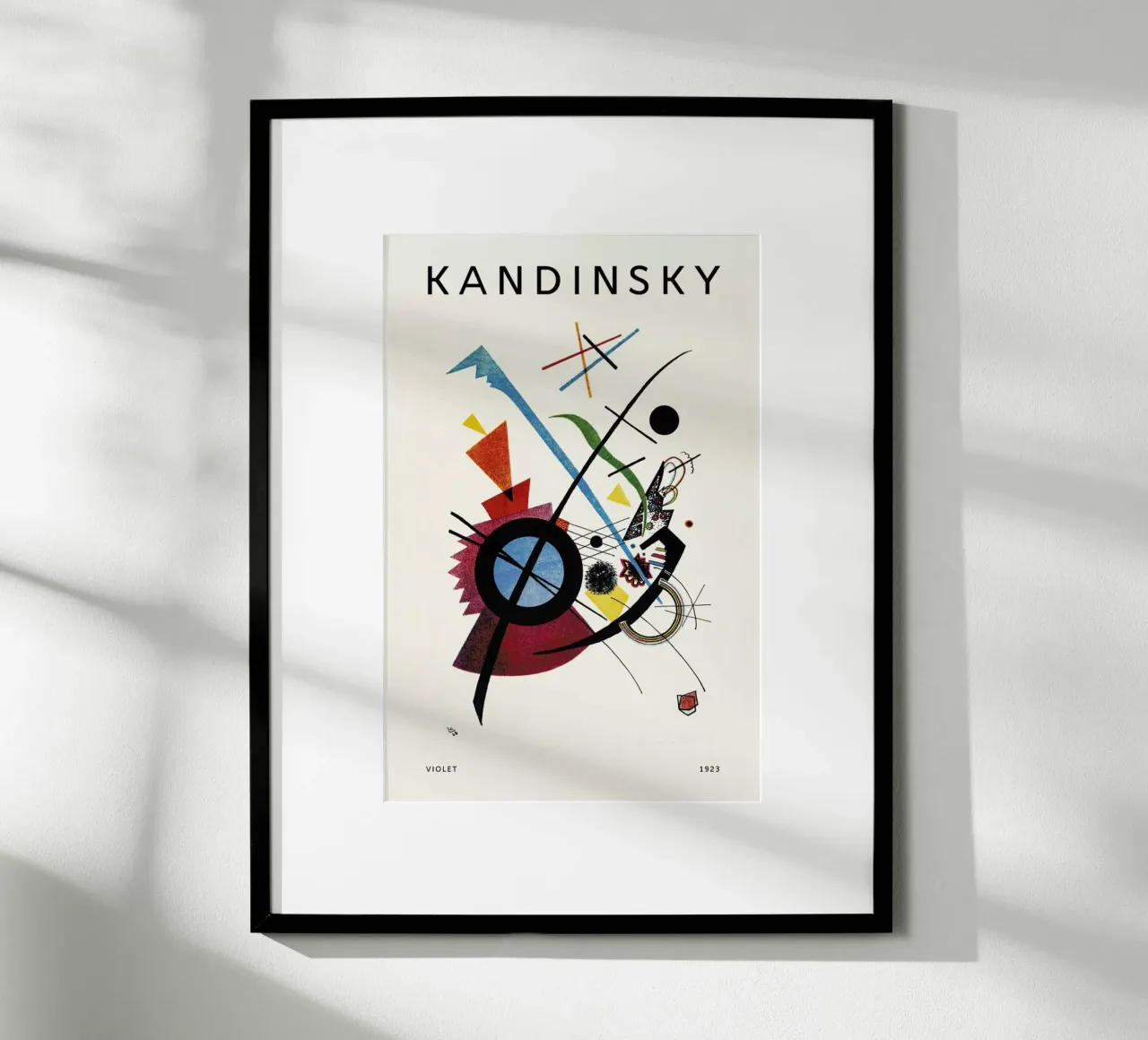 Kandinsky - Violet carta hahnemühle da Vintage by JUNIQE